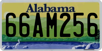 AL license plate 66AM256