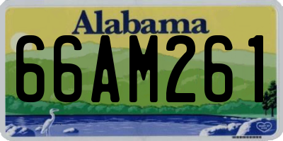 AL license plate 66AM261