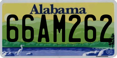 AL license plate 66AM262