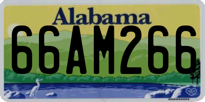 AL license plate 66AM266