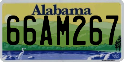AL license plate 66AM267