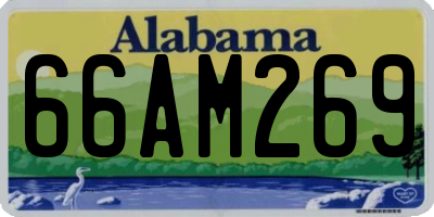 AL license plate 66AM269