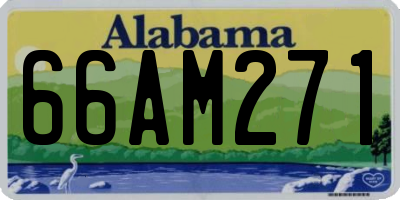 AL license plate 66AM271