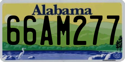 AL license plate 66AM277