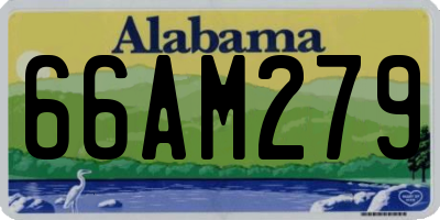 AL license plate 66AM279
