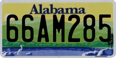 AL license plate 66AM285
