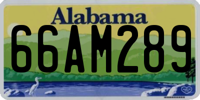 AL license plate 66AM289