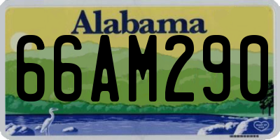 AL license plate 66AM290
