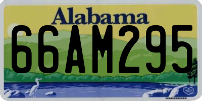AL license plate 66AM295