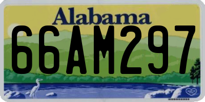 AL license plate 66AM297