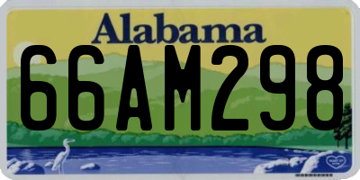 AL license plate 66AM298