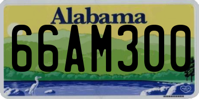 AL license plate 66AM300