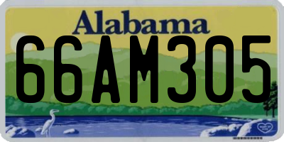 AL license plate 66AM305