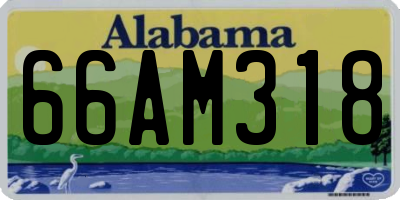 AL license plate 66AM318