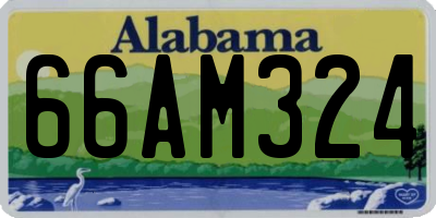 AL license plate 66AM324
