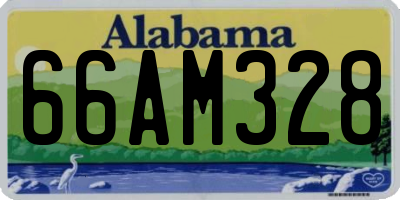 AL license plate 66AM328