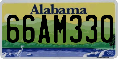 AL license plate 66AM330