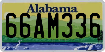 AL license plate 66AM336