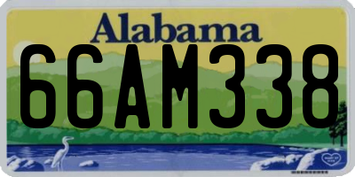 AL license plate 66AM338