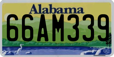 AL license plate 66AM339