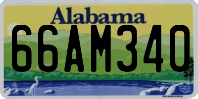 AL license plate 66AM340