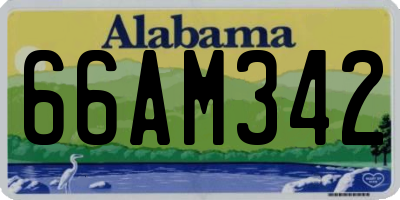 AL license plate 66AM342