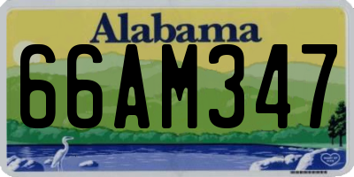 AL license plate 66AM347