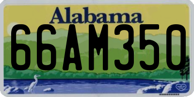 AL license plate 66AM350