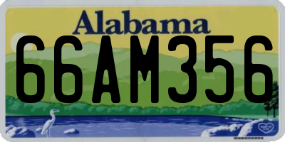 AL license plate 66AM356