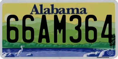 AL license plate 66AM364