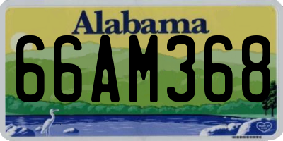 AL license plate 66AM368