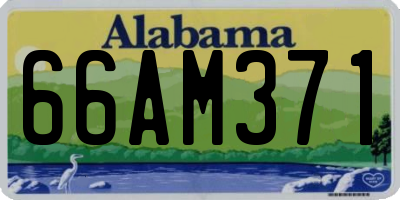 AL license plate 66AM371