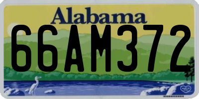 AL license plate 66AM372