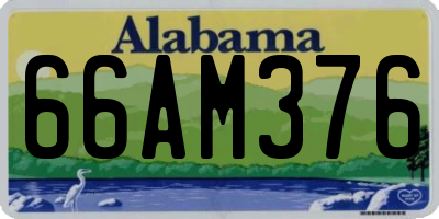 AL license plate 66AM376