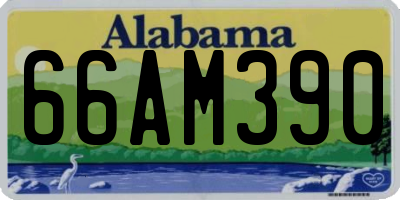 AL license plate 66AM390