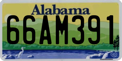 AL license plate 66AM391