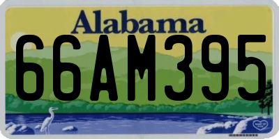 AL license plate 66AM395