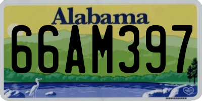AL license plate 66AM397