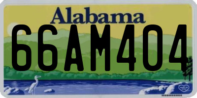 AL license plate 66AM404