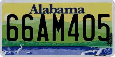 AL license plate 66AM405