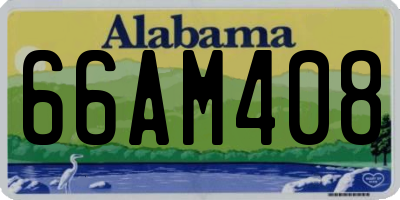 AL license plate 66AM408