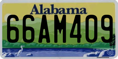 AL license plate 66AM409