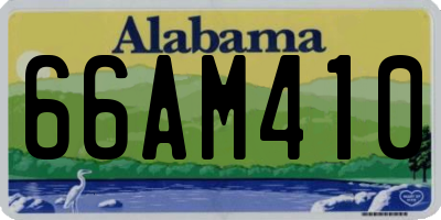 AL license plate 66AM410