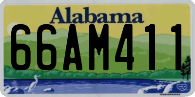 AL license plate 66AM411
