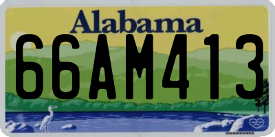 AL license plate 66AM413