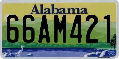 AL license plate 66AM421