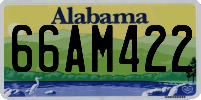AL license plate 66AM422