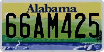 AL license plate 66AM425