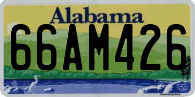 AL license plate 66AM426