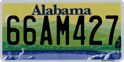 AL license plate 66AM427